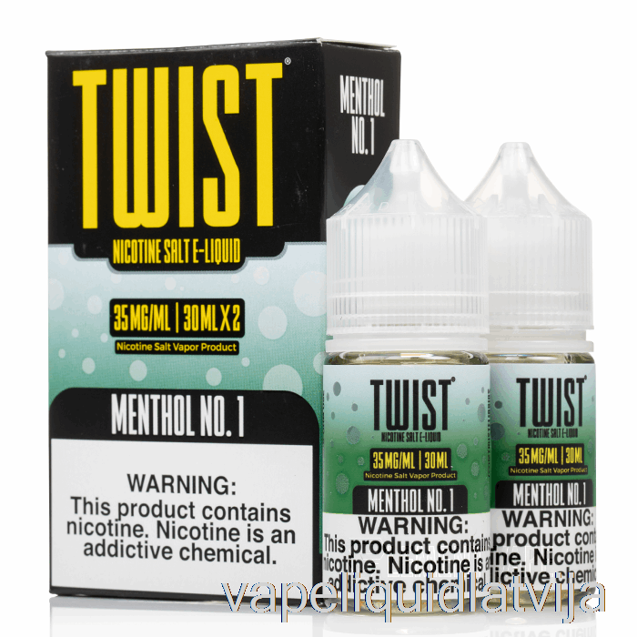 Mentols Nr. 1 - Twist Salt E-liquid - 60ml 50mg Vape šķidrums